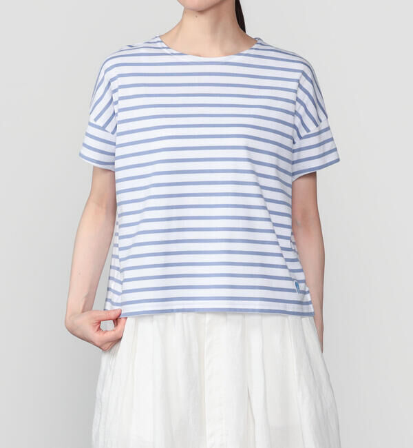 ORCIVAL「ORCIVAL | コットン クルーネック半袖Tシャツ WOMEN」|Tシャツ・カットソー|PURPLE系1