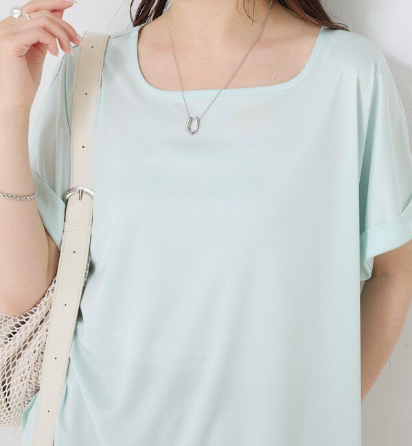  「ストレッチサテンTシャツ」|Tシャツ・カットソー|