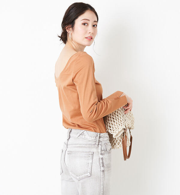 Rouge vif「2WAY袖スリットカットソー」|Tシャツ・カットソー|