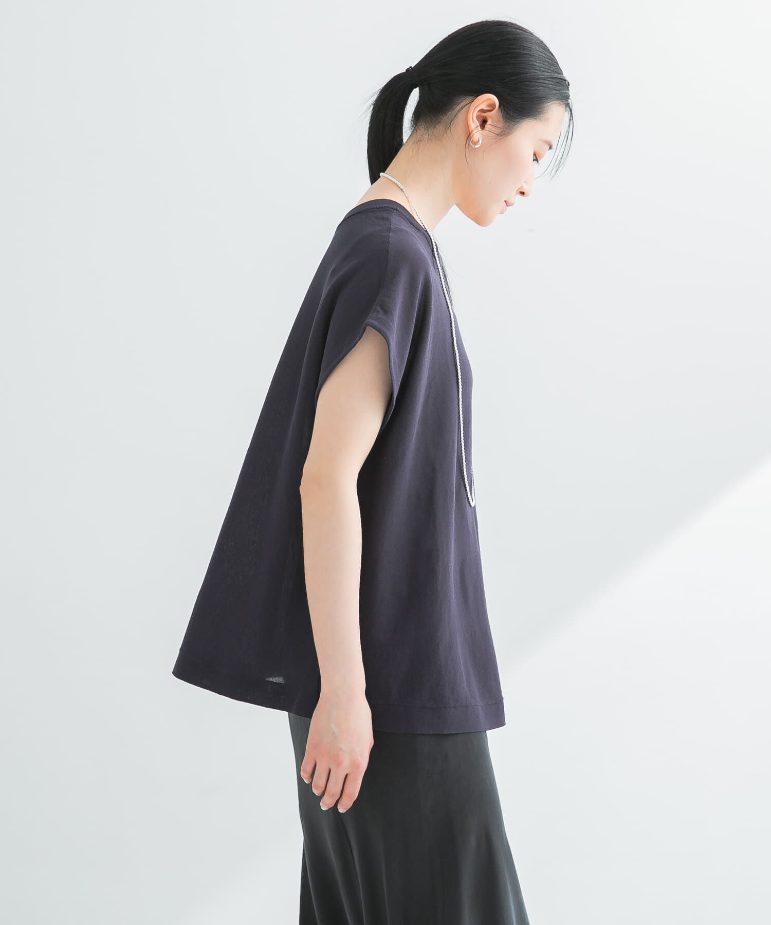 URBAN RESEARCH「『UVカット』2WAYフレンチスリーブニット」|ニット・セーター|