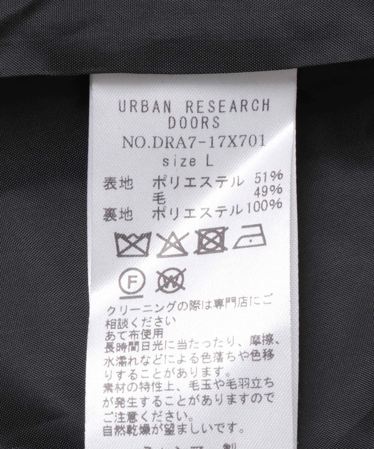 URBAN RESEARCH DOORS「ウールメルトンステンカラーコート」|ステンカラーコート|