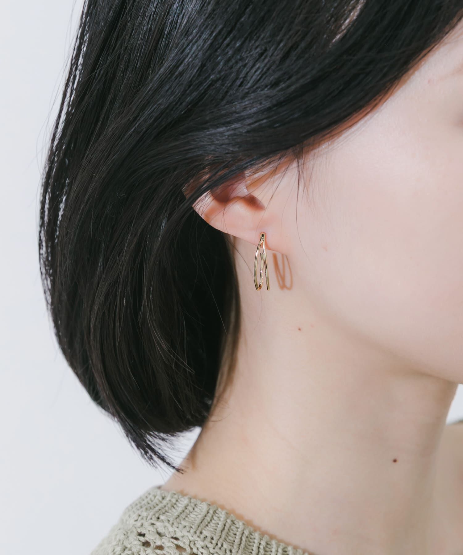 SMELLY「ダブルナローラインピアス」|ピアス|