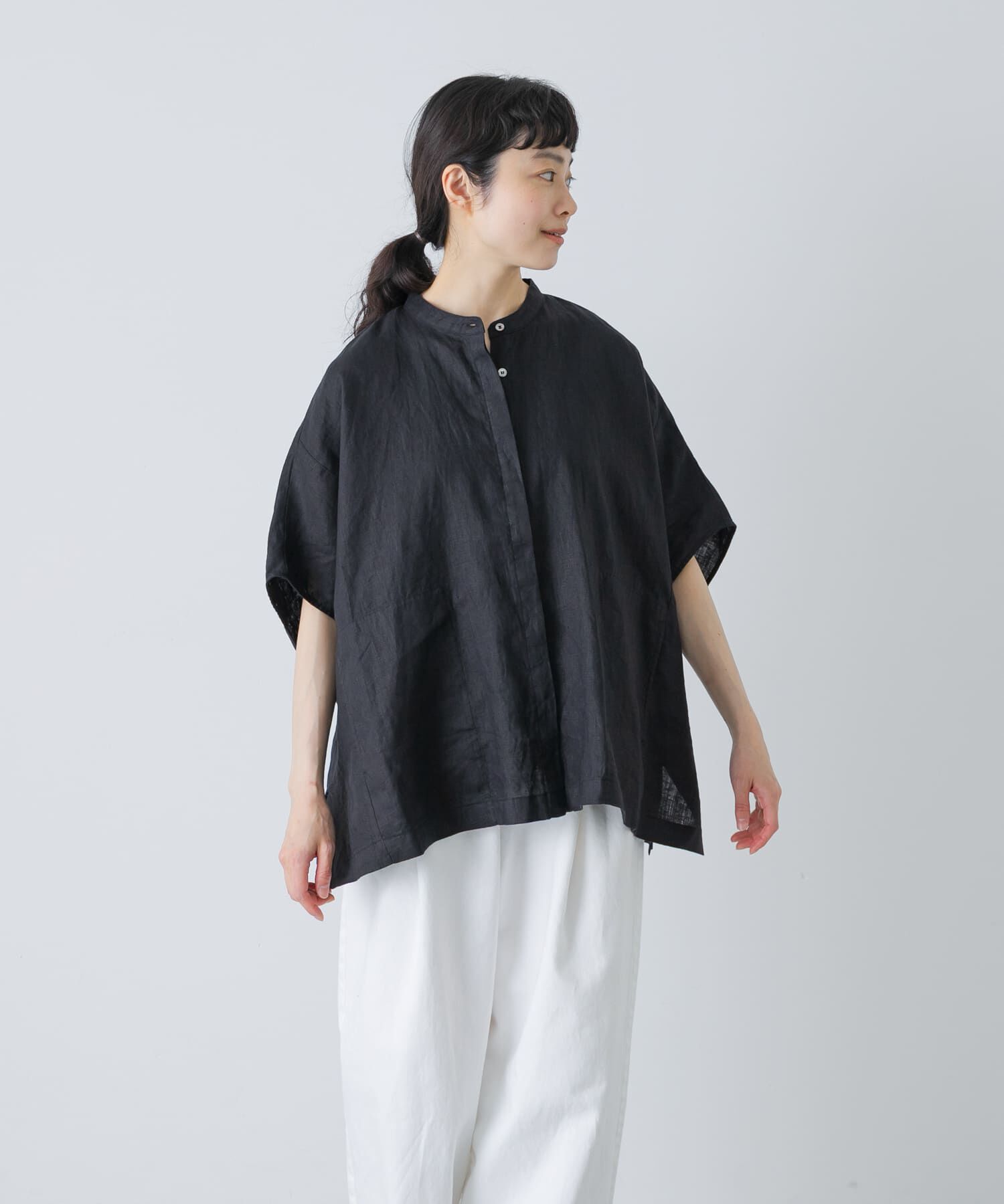 リネンスクエアケープシャツ（かぐれ）｜ルミネのファッション通販