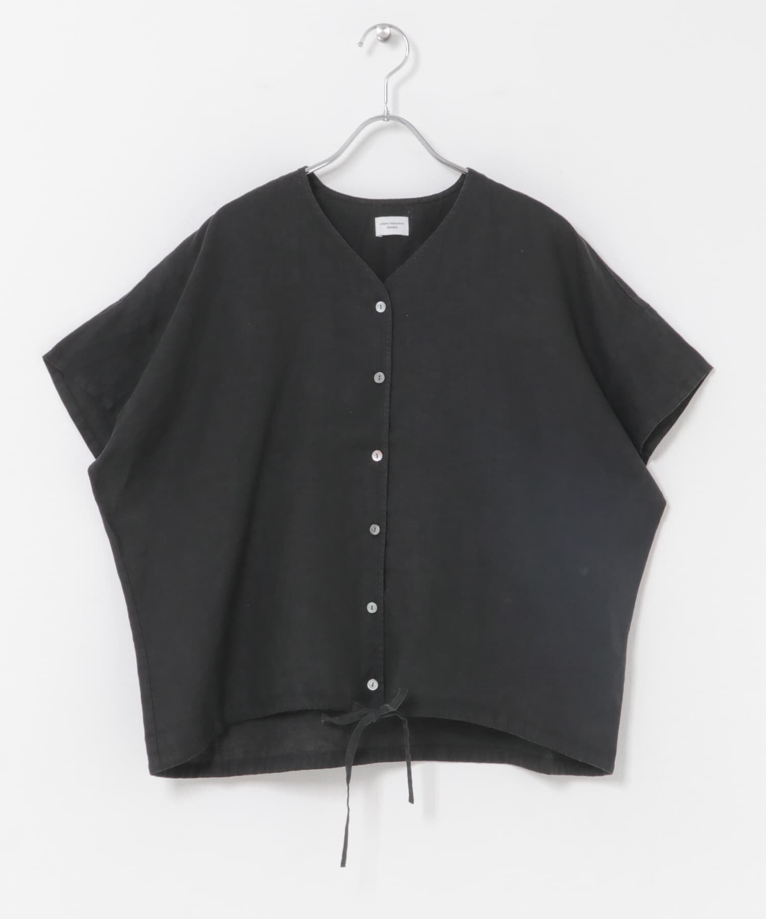 URBAN RESEARCH DOORS「リネンフレンチスリーブドロストブラウス」|シャツ・ブラウス|