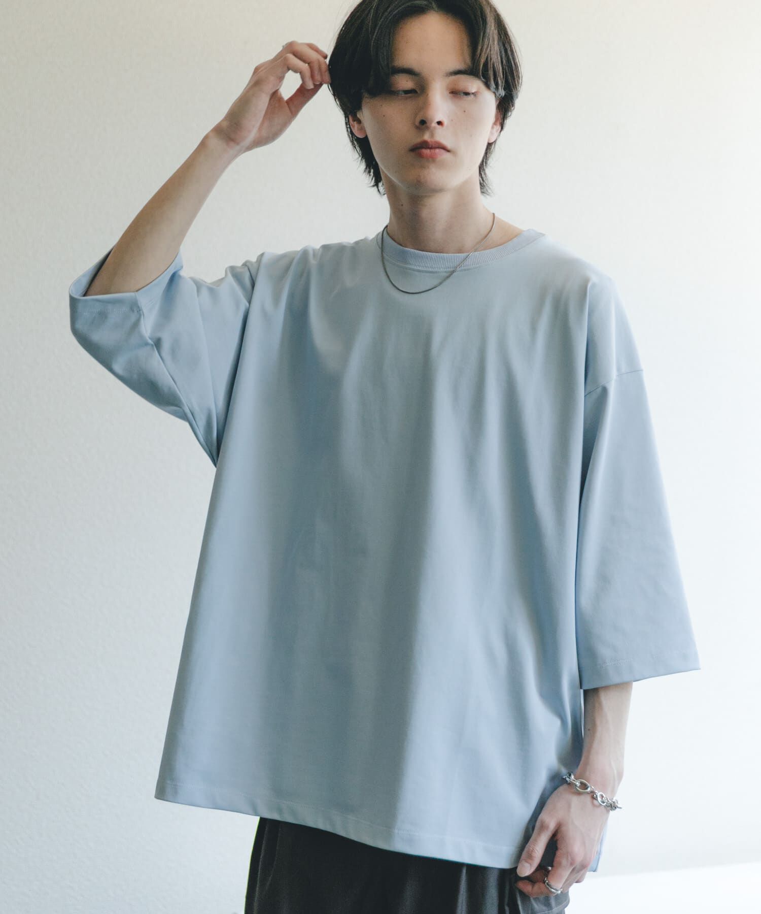 SENSE OF PLACE by URBAN RESEARCH「エクストラルーズTシャツ」|Tシャツ・カットソー|ライトブルー
