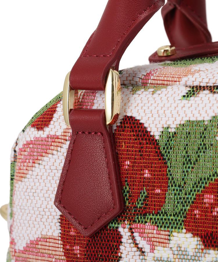 Maison de FLEUR「いちごゴブラン2Wayボストンバッグ」|ハンドバッグ|