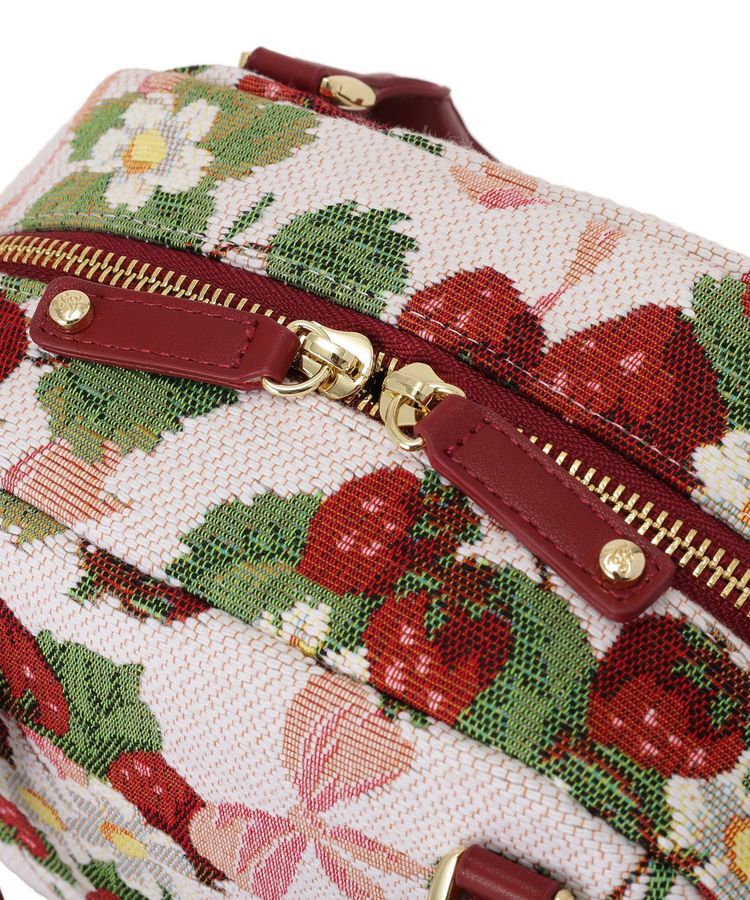 Maison de FLEUR「いちごゴブラン2Wayボストンバッグ」|ハンドバッグ|