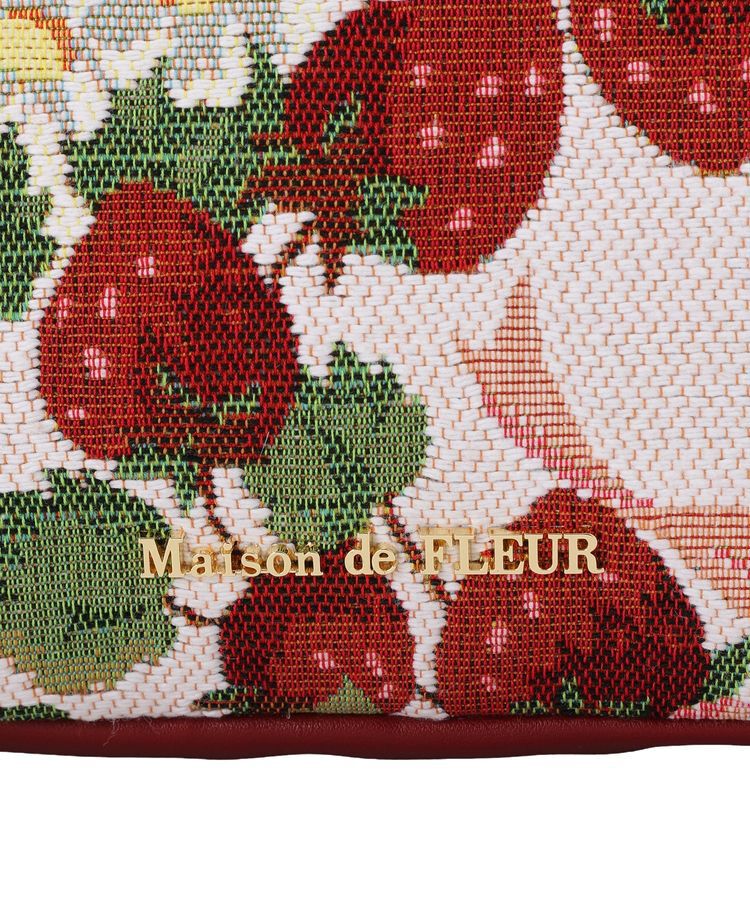 Maison de FLEUR「いちごゴブラン2Wayボストンバッグ」|ハンドバッグ|