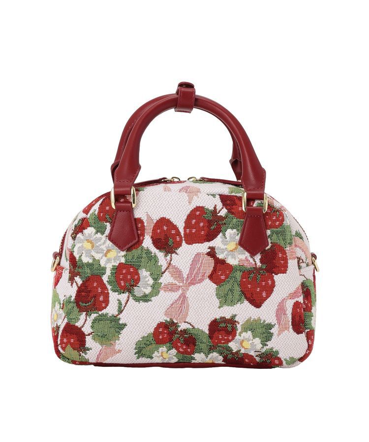 Maison de FLEUR「いちごゴブラン2Wayボストンバッグ」|ハンドバッグ|