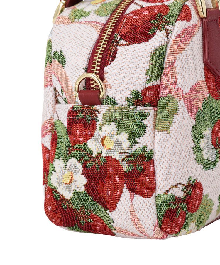 Maison de FLEUR「いちごゴブラン2Wayボストンバッグ」|ハンドバッグ|
