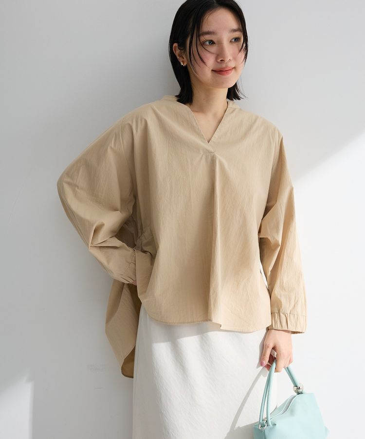 Green Parks「スキッパーブラウス」|シャツ・ブラウス|Beige