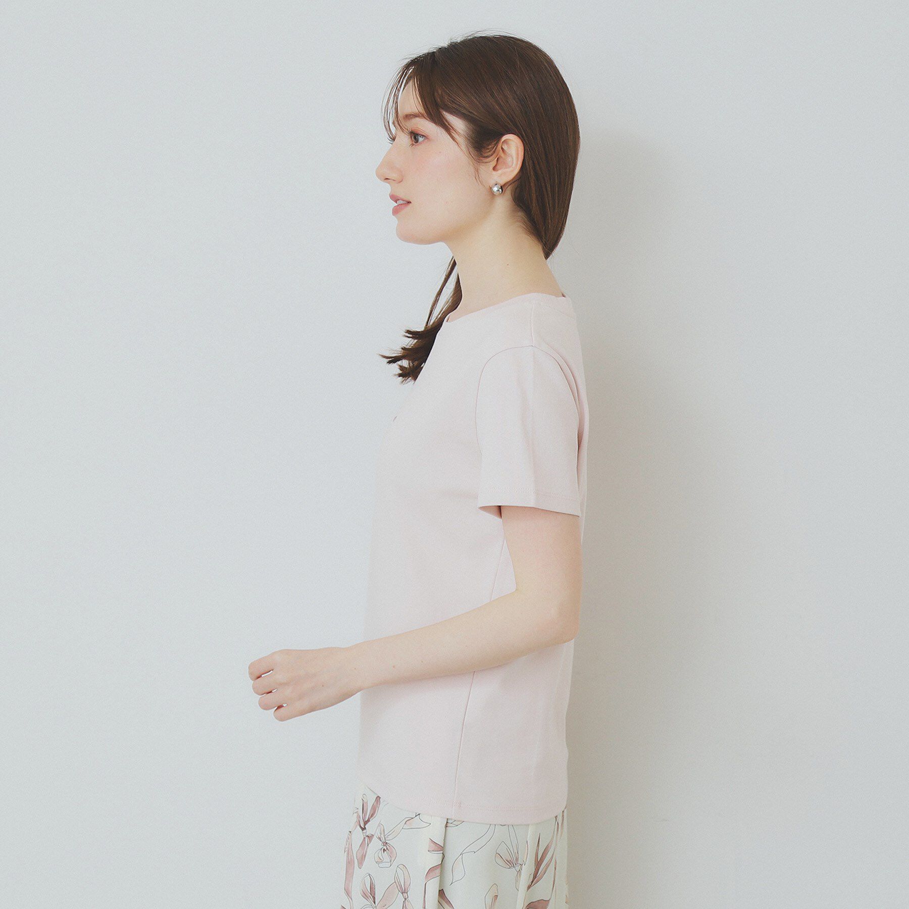 index「ワンポイントロゴ刺繍Tシャツ【UV/接触冷感/洗濯機洗い可】」|Tシャツ・カットソー|