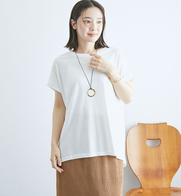 Doux archives「【吸水速乾】フレンチスリーブＴｅｅ」|タンクトップ|