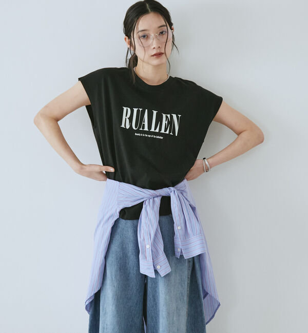 Doux archives「ＲＵＡＬＥＮフレンチスリーブＴｅｅ」|タンクトップ|BLACK