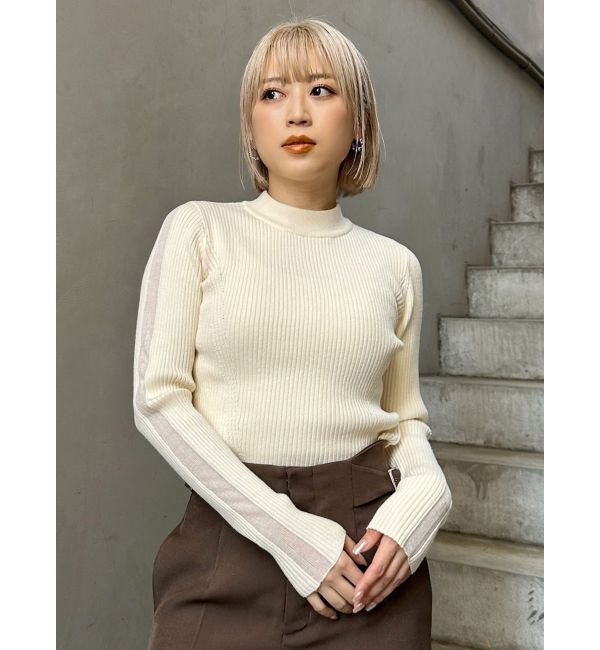 MURUA「シアーラインスリーブニット」|ニット・セーター|