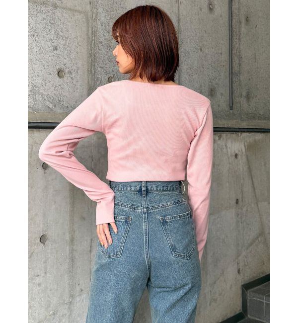 MURUA「クロップドメッセージトップス」|Tシャツ・カットソー|