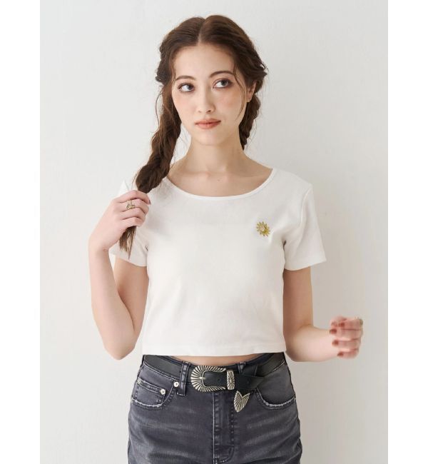 EVRIS「SUNNYショートTシャツ」|Tシャツ・カットソー|ホワイト