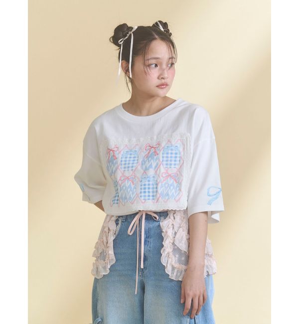 merry jenny「ひみつのゆらめきフレームTee」|Tシャツ・カットソー|