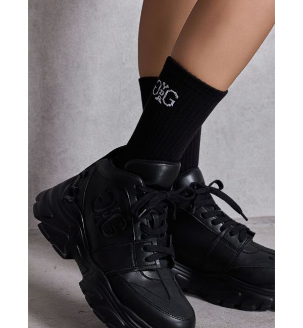 GYDA「Symmetry GYDA RIB SOX」|ソックス|ブラック