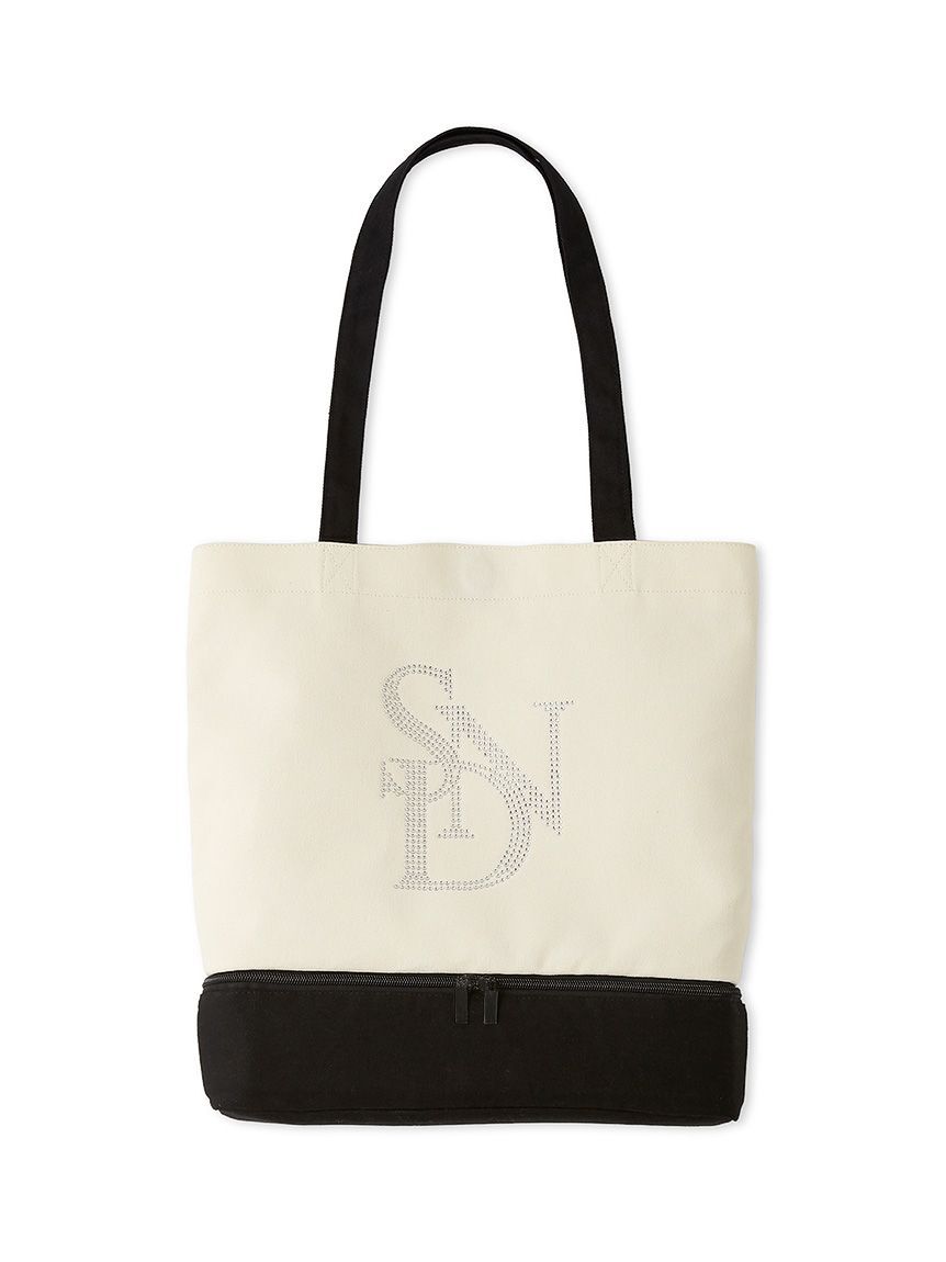 SNIDEL「【WEB限定】ビジューロゴトートバッグ/保冷機能付き」|トートバッグ|
