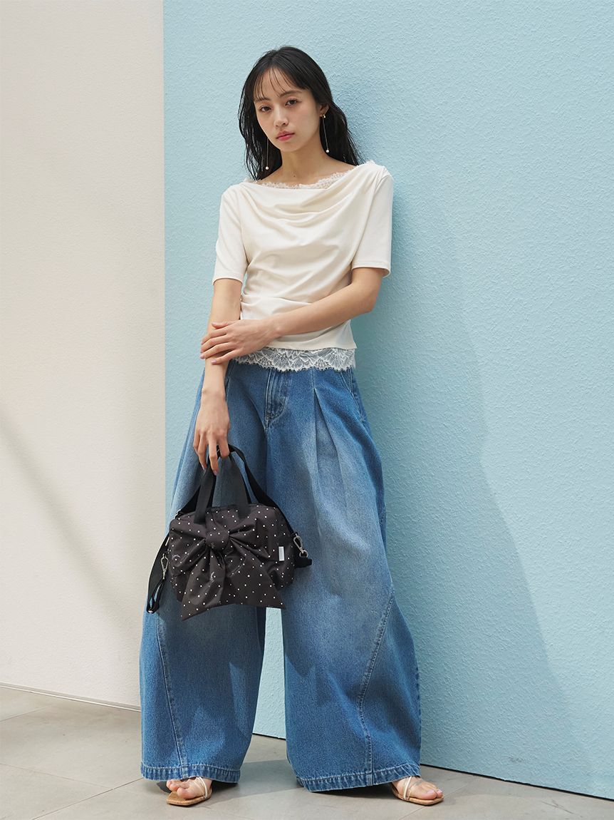 SNIDEL「【SNIDEL&times;LeSportsac】LG BOW SM SATCHEL」|ショルダー・メッセンジャー|