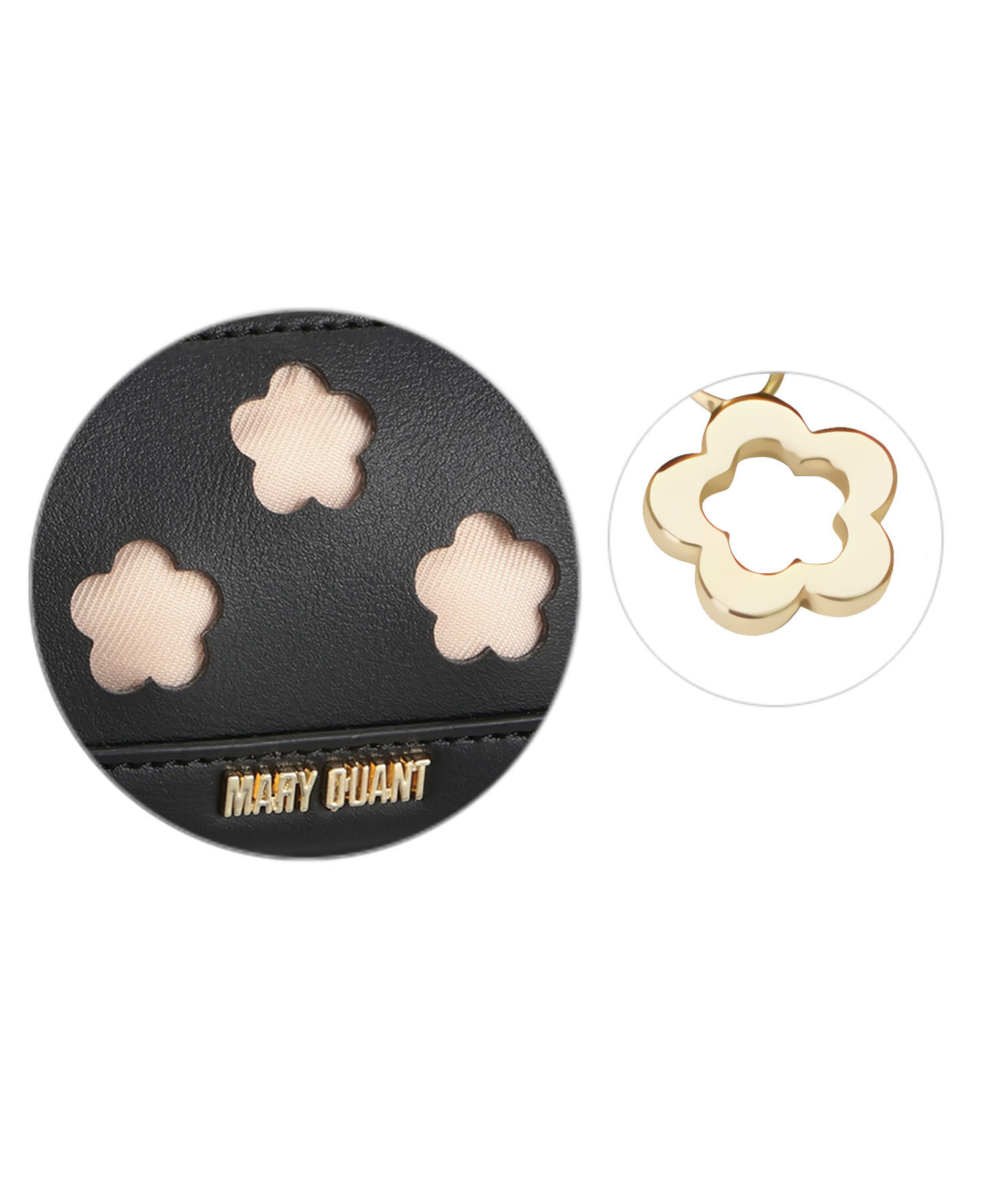 MARY QUANT「パンチングデイジーラウンドペンケース」|ポーチ|