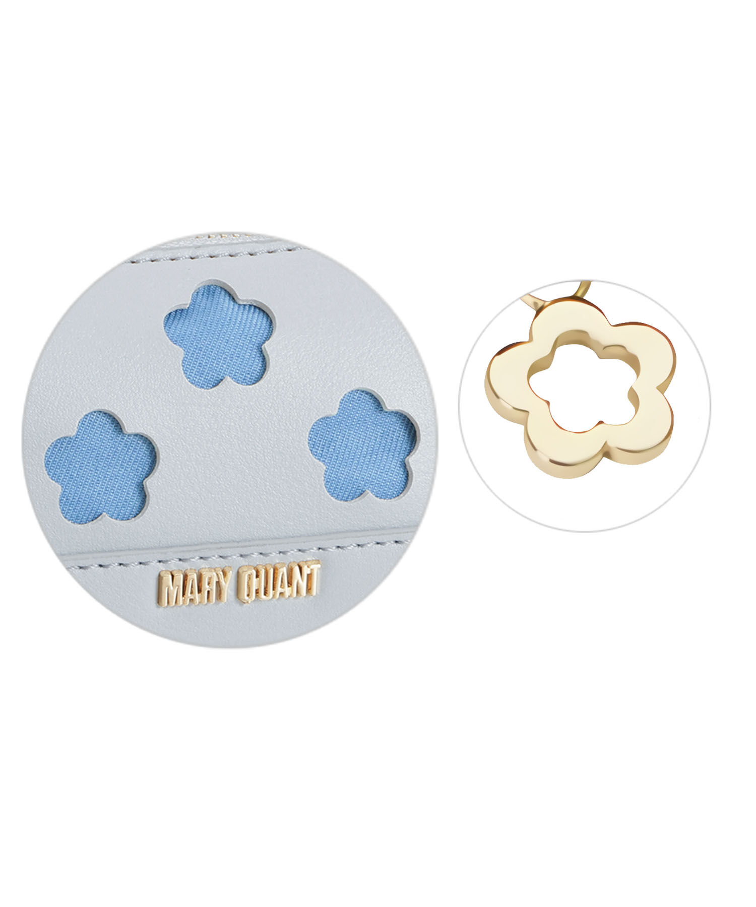 MARY QUANT「パンチングデイジーラウンドペンケース」|ポーチ|