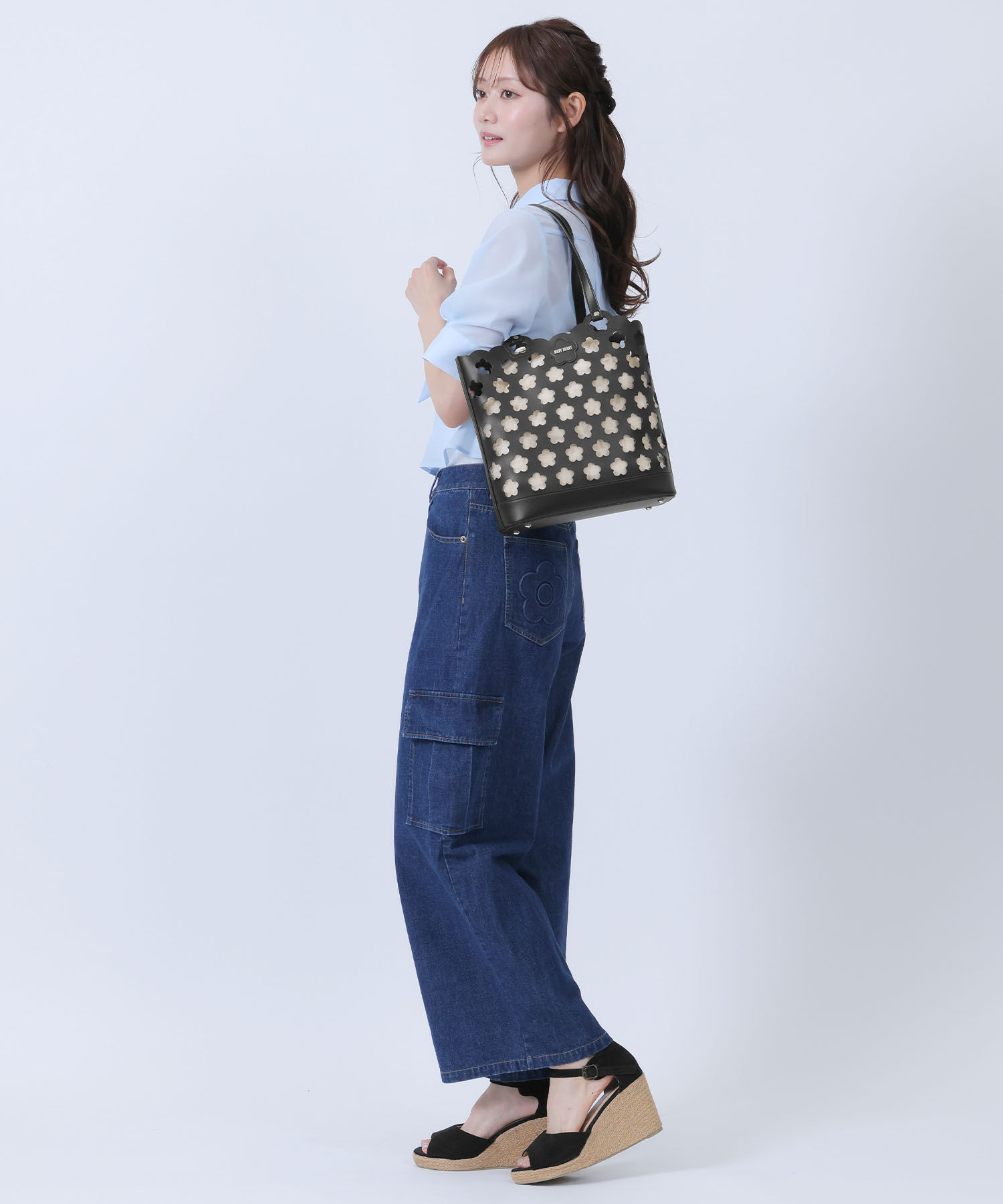 MARY QUANT「パンチングデイジートート」|トートバッグ|