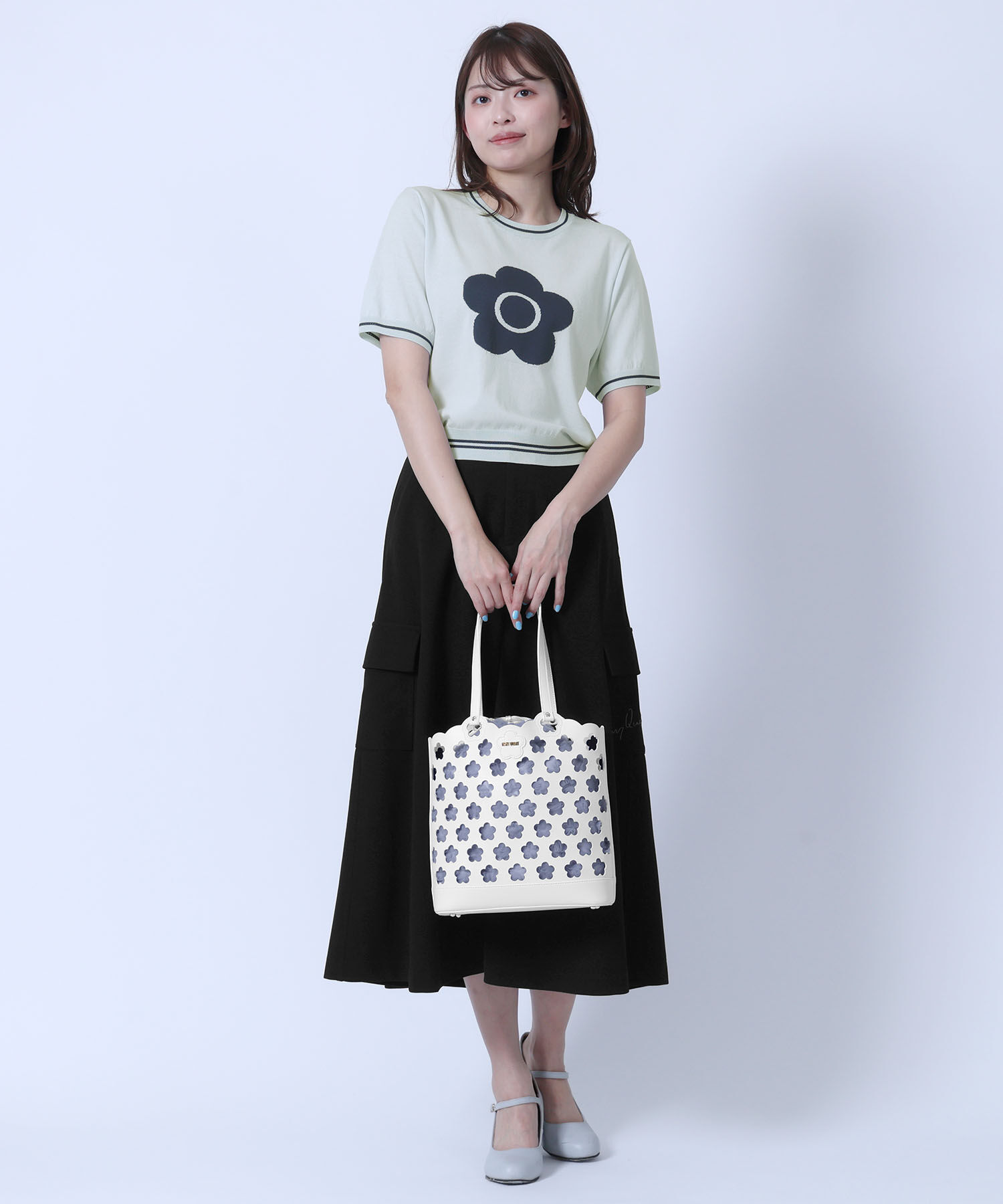 MARY QUANT「パンチングデイジートート」|トートバッグ|