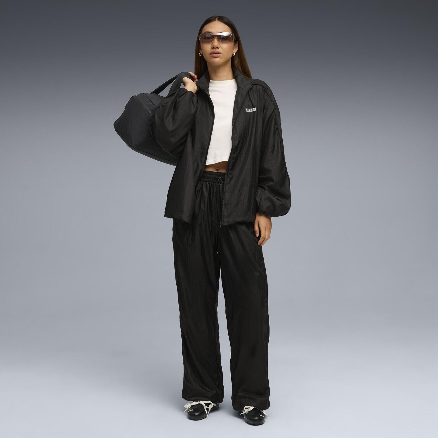 PUMA「【PUMA ｳｪｱ】W ROSE T7 OVERSIZED TRACK」|ポロシャツ|