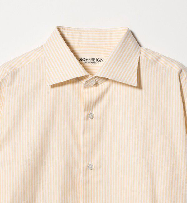 UNITED ARROWS「＜SOVEREIGN＞ GRANDI＆RUBINELLI カラーストライプ ハンドライン ワイドカラーシャツ」|シャツ・ブラウス|