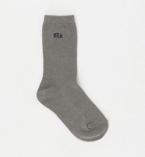 UNITED ARROWS green label relaxing「ロゴリブクルー ソックス / 靴下 キッズ  17cm-19cm」|ソックス|MD.GRAY