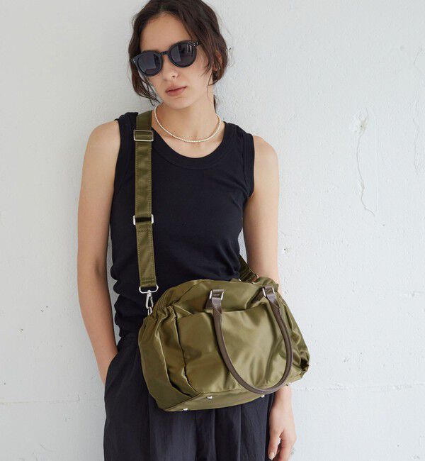 UNITED ARROWS green label relaxing「【WEB限定】2WAY Wジップ ボストン バッグ はっ水」|ボストンバッグ|OLIVE