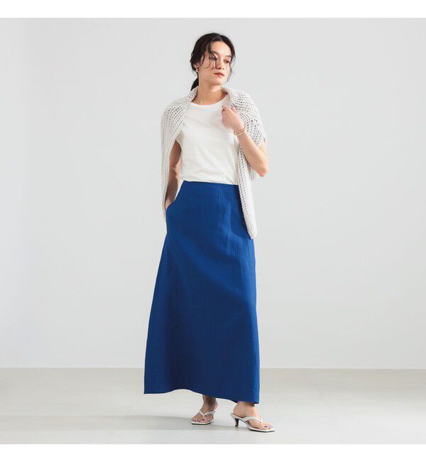 Demi-Luxe BEAMS 「シンプル リネン スカート .M」|スカート|