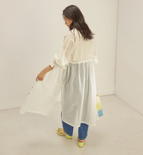 SHIPS for women「〈手洗い可能〉カールマイヤー 羽織り ワンピース◇」|ワンピース|