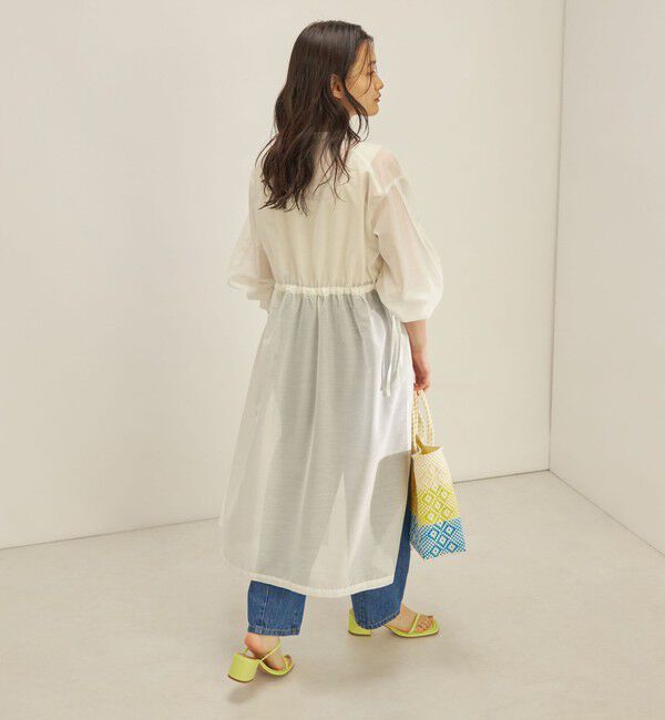 SHIPS for women「〈手洗い可能〉カールマイヤー 羽織り ワンピース◇」|ワンピース|