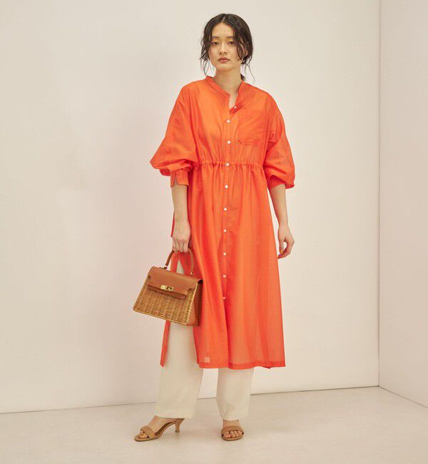 SHIPS for women「〈手洗い可能〉カールマイヤー 羽織り ワンピース◇」|ワンピース|