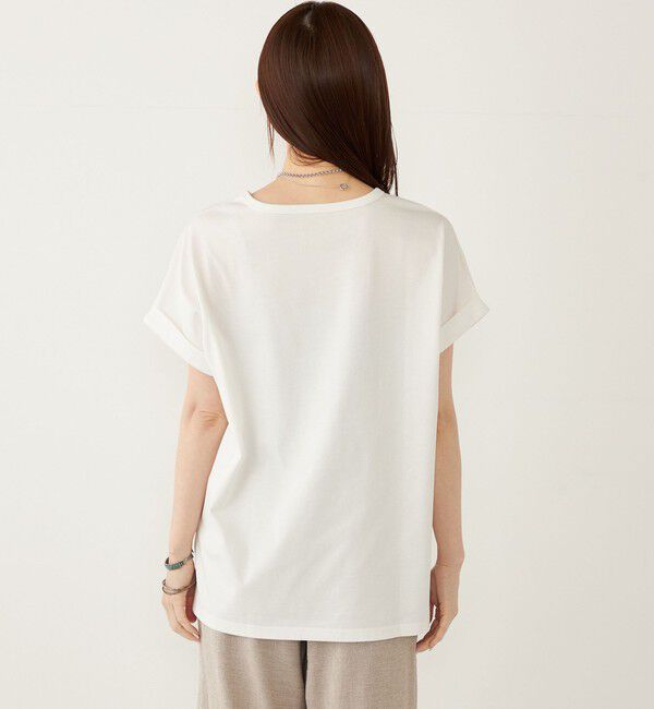 SHIPS Colors 「SHIPS Colors:〈接触冷感・UVカット〉ビッグロゴ ドルマン Tシャツ◇」|Tシャツ・カットソー|