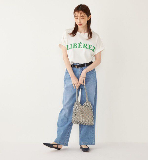 SHIPS Colors 「SHIPS Colors:〈接触冷感・UVカット〉ビッグロゴ ドルマン Tシャツ◇」|Tシャツ・カットソー|