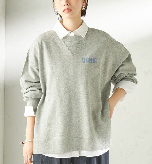 SHIPS for women「NINE CASE:〈洗濯機可能〉裏毛 スウェット プルオーバー」|スウェット・ジャージ|グレー