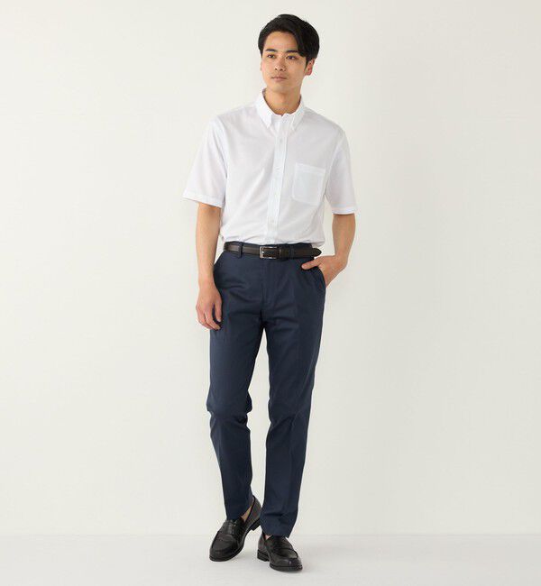 SHIPS Colors 「SHIPS Colors:〈吸水速乾・接触冷感〉SMART TECH(R) ノーアイロン 半袖シャツ」|シャツ・ブラウス|