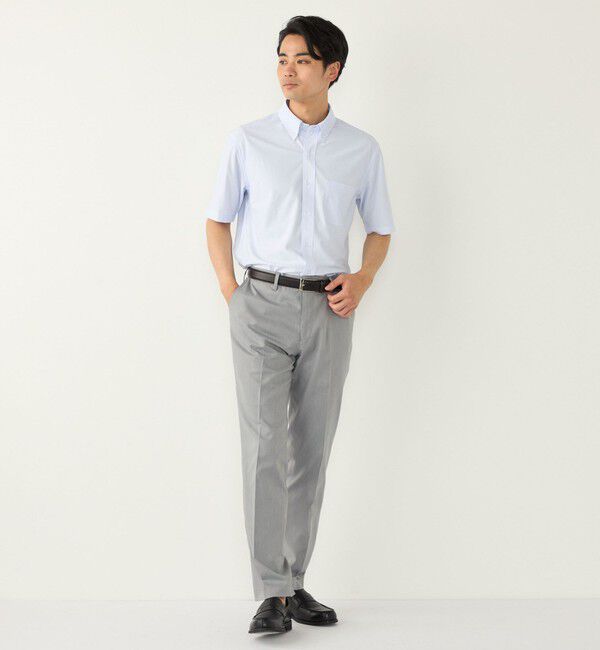 SHIPS Colors 「SHIPS Colors:〈吸水速乾・接触冷感〉SMART TECH(R) ノーアイロン 半袖シャツ」|シャツ・ブラウス|