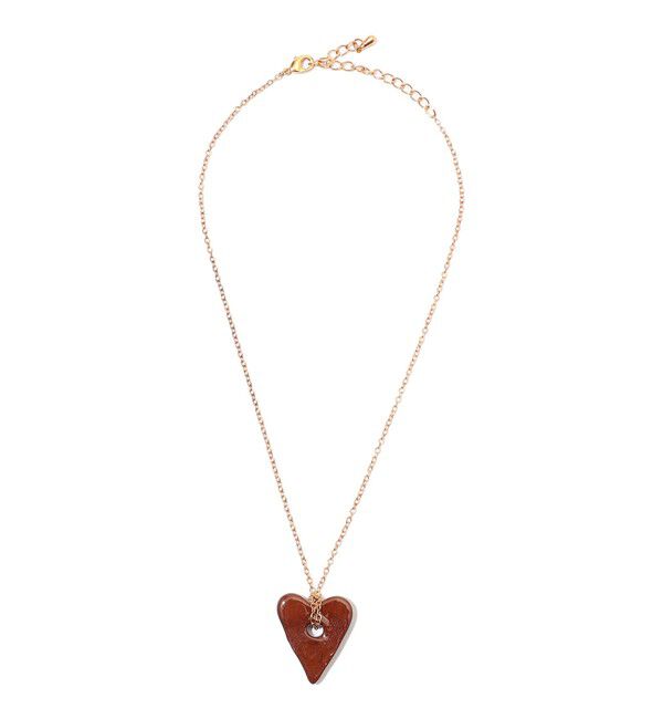 TOMORROWLAND GOODS「LEVENS JEWELS ハートペンダント」|ネックレス|47 ブラウン