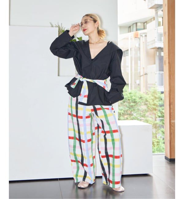  「SIXXTA RAINBOW CONFETTI SWEATER PLO：カットソー」|Tシャツ・カットソー|