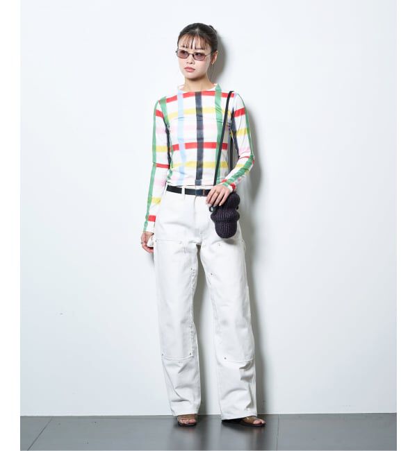  「SIXXTA RAINBOW CONFETTI SWEATER PLO：カットソー」|Tシャツ・カットソー|