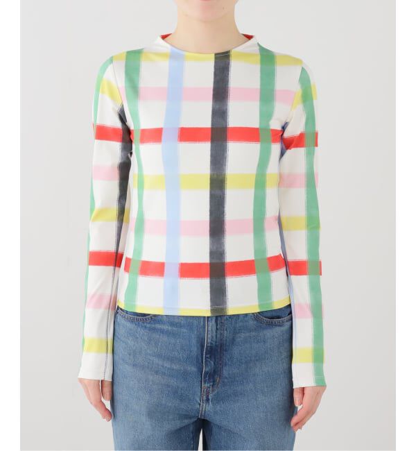  「SIXXTA RAINBOW CONFETTI SWEATER PLO：カットソー」|Tシャツ・カットソー|