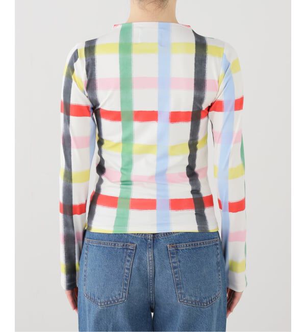  「SIXXTA RAINBOW CONFETTI SWEATER PLO：カットソー」|Tシャツ・カットソー|