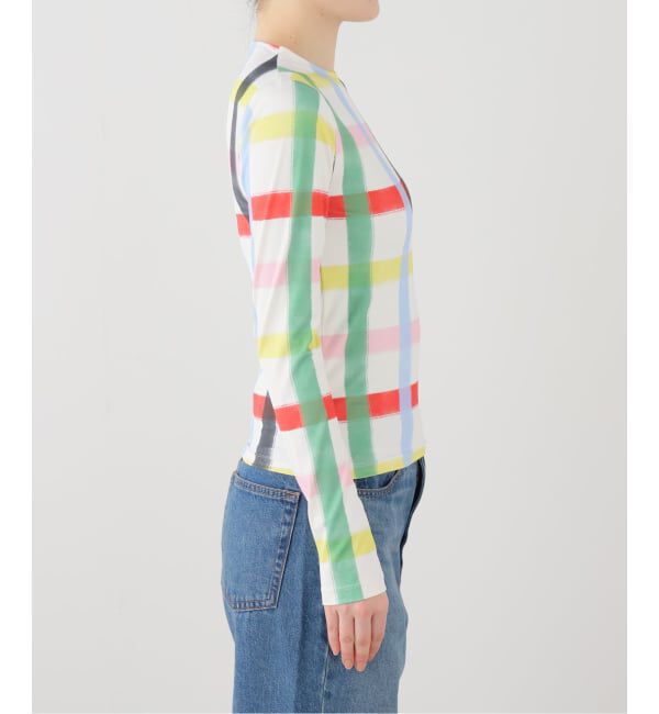  「SIXXTA RAINBOW CONFETTI SWEATER PLO：カットソー」|Tシャツ・カットソー|