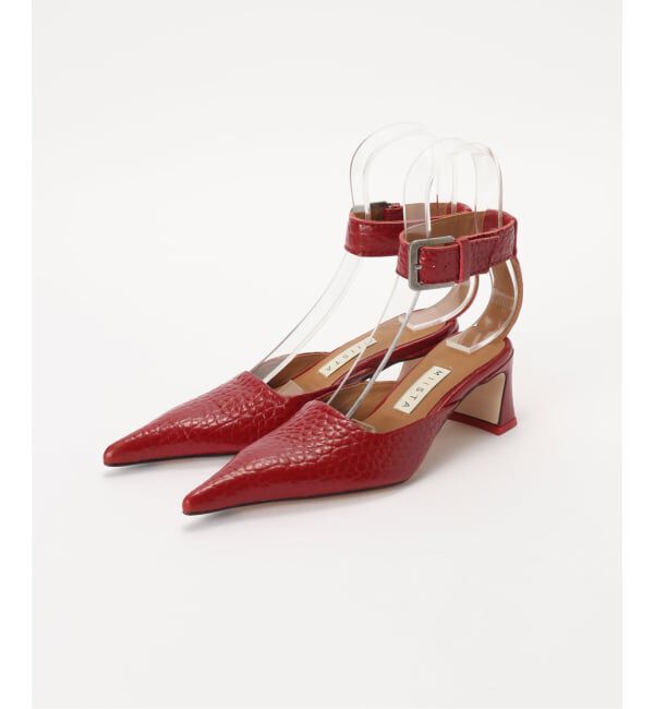 PULP「Miista / ミスタ Qori Ankle Strap Sandals」|サンダル|レッド