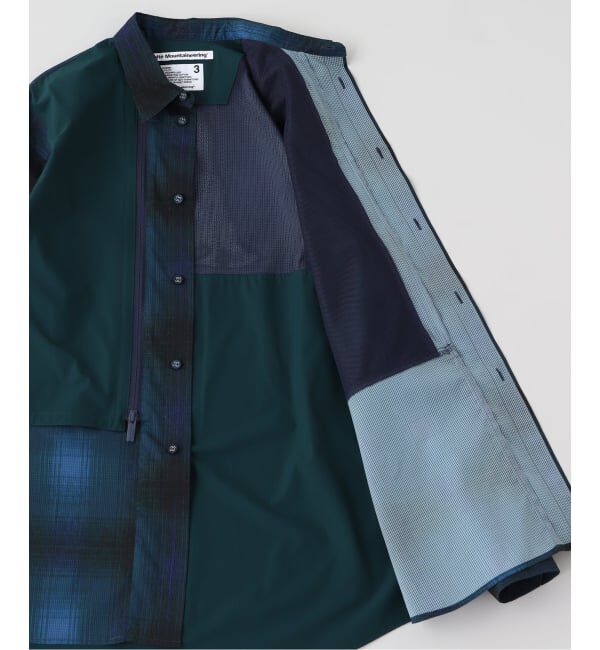 EDIFICE「White Mountaineering OMBRE CHECK MID GUSSET SLEEVE SHIRT」|シャツ・ブラウス|